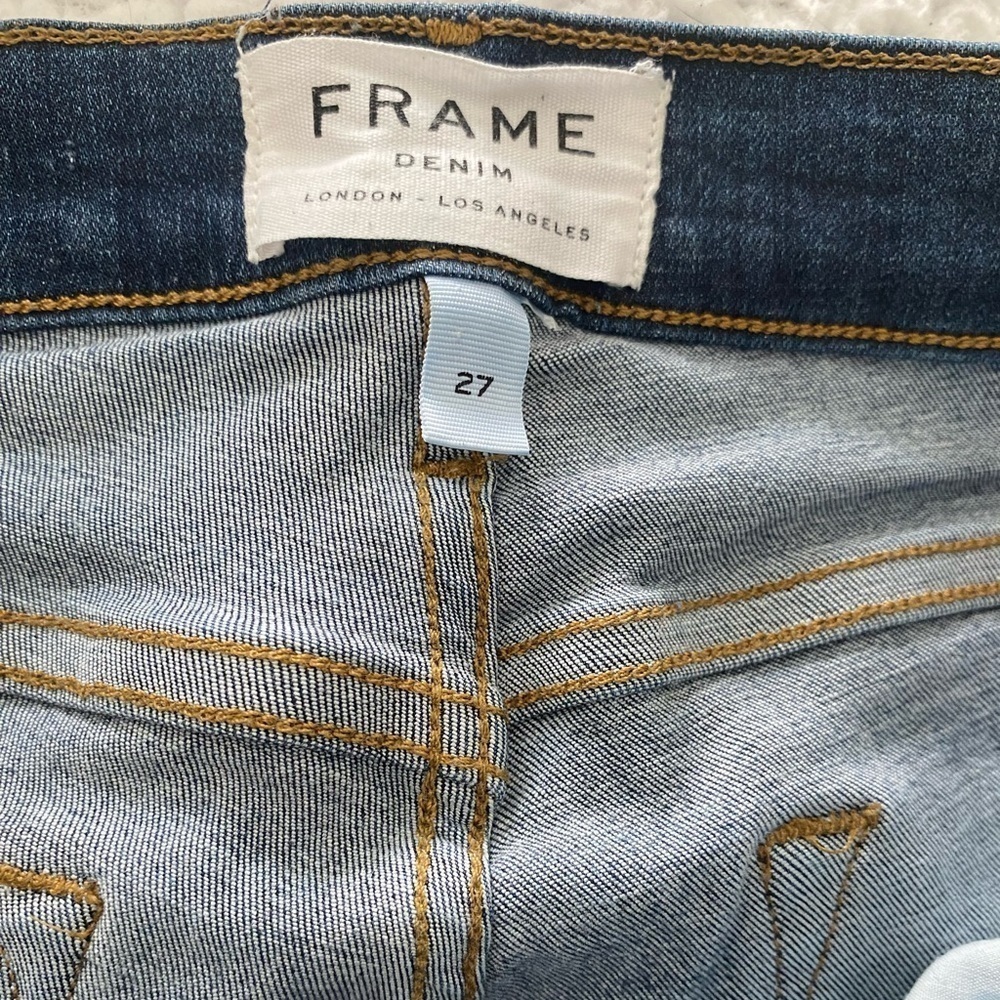 Size 27 frame skinny jeans - Picture 3 of 8